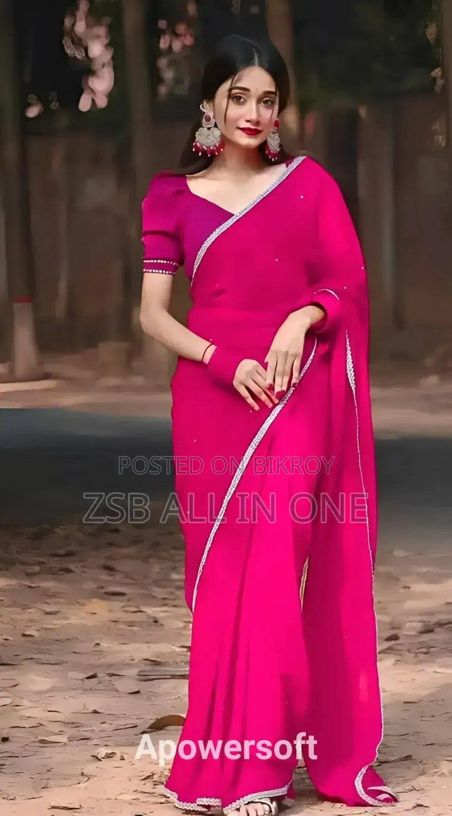 Soft Georgette Saree DJVFH HGNH