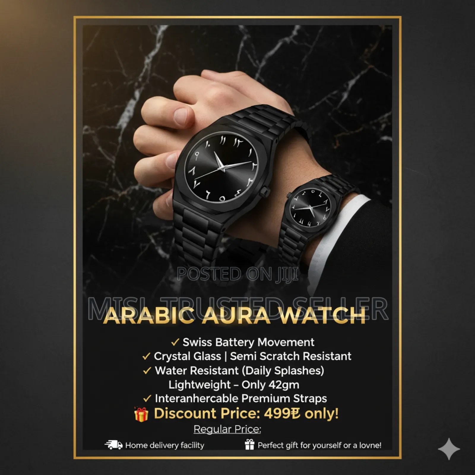 Arabic Watch Waterproof