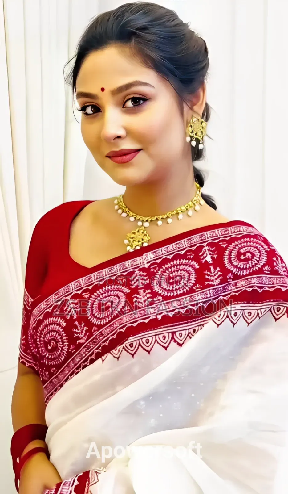 Skin Print Half Silk Sharee With Blouse Piece DHFTH JFJBFH