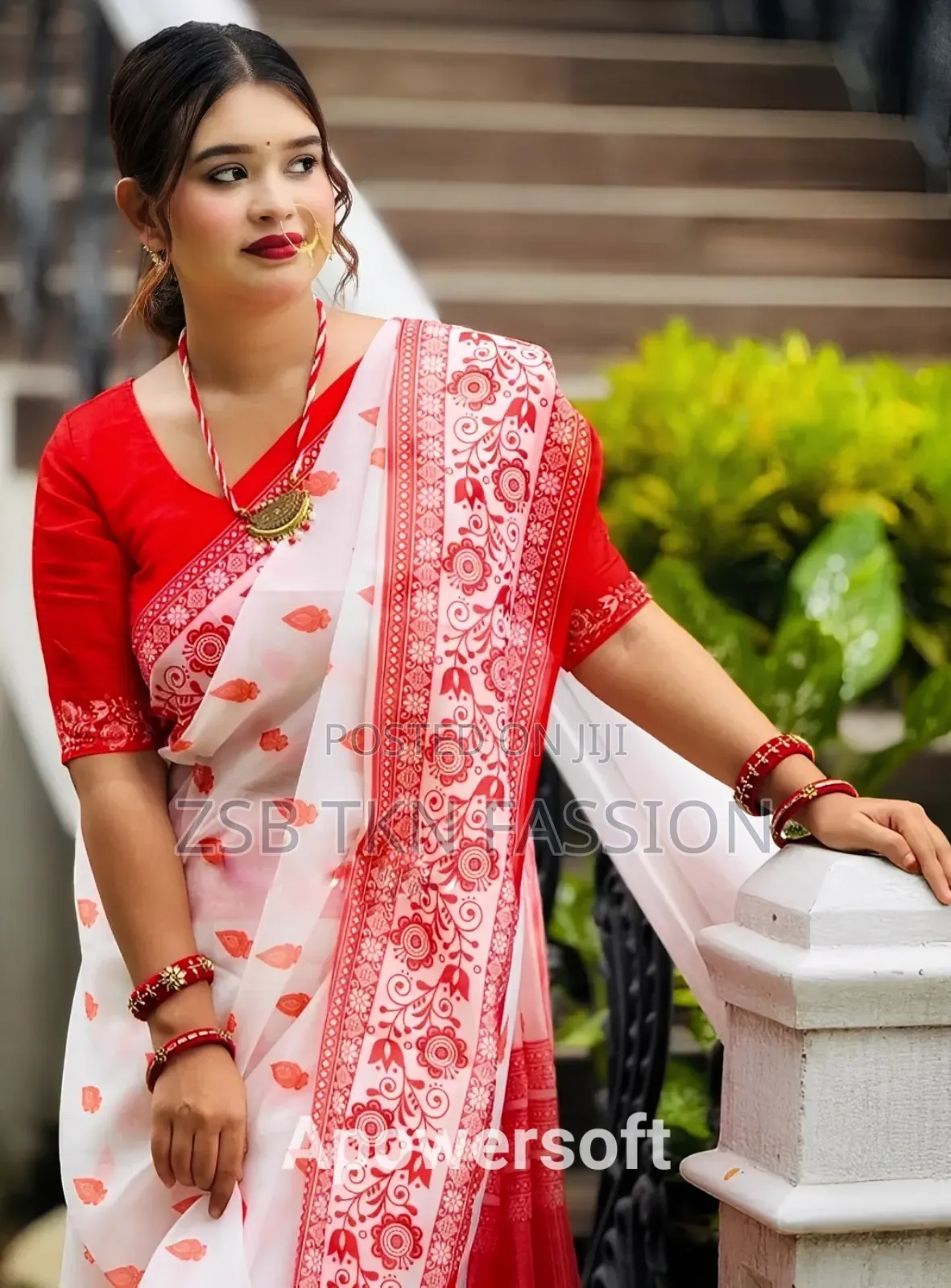 Digital Print Sharee With Blause PCS FJCGB FJCCJB DBVJ