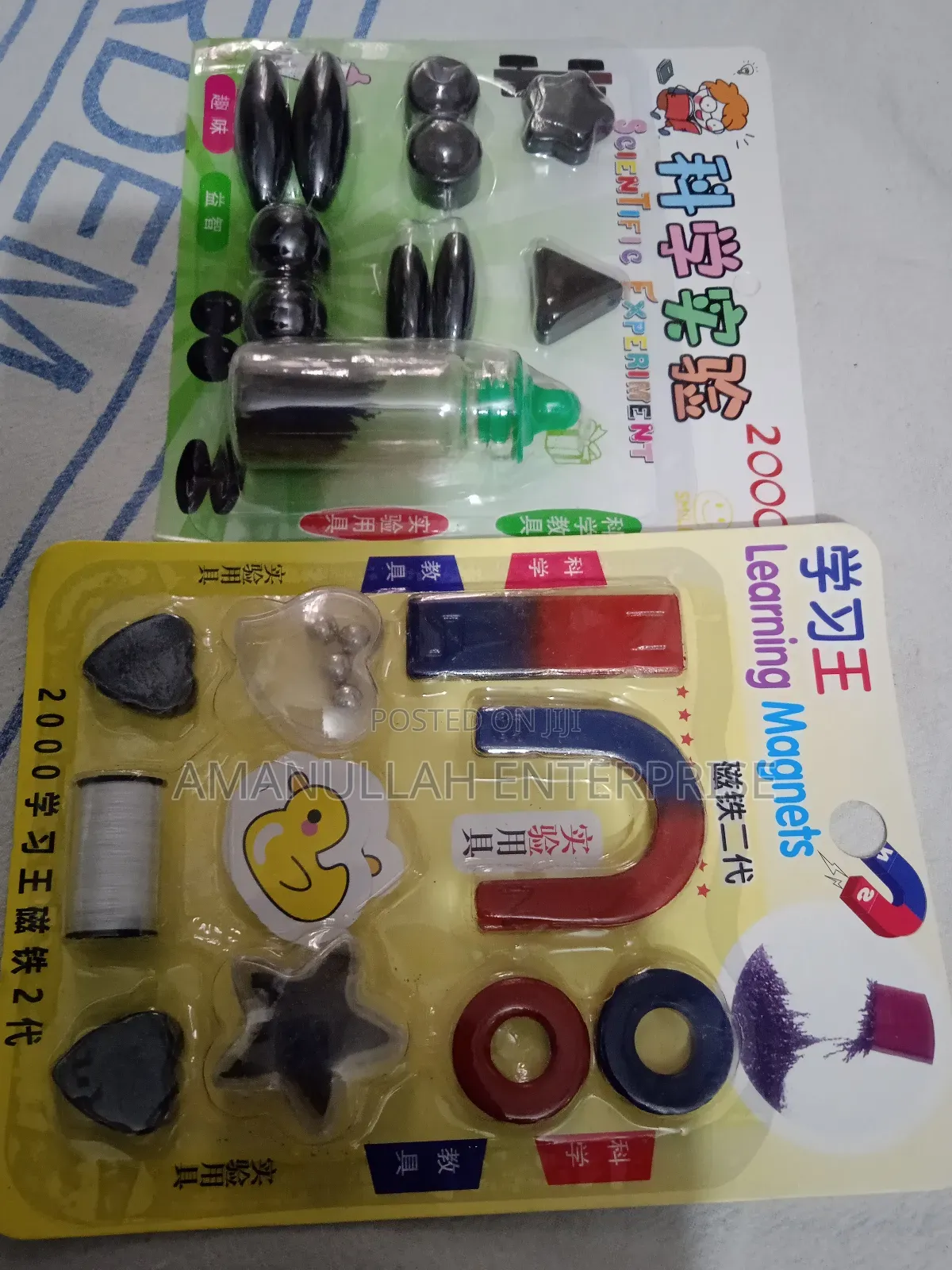 "Physics Science Magnets Set" or "Magnet Toy Kit," Designed for Work.