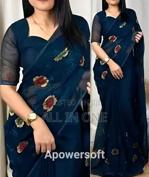 Premium Micro Georgette Saree DJFRHVJ Fhcfij DJVJGJ