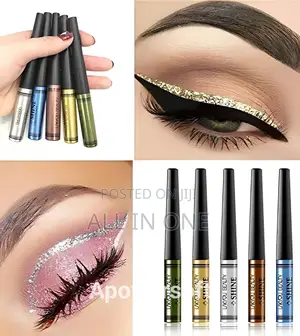 16 Different Colorful Liquid Eyeliners, High Precision