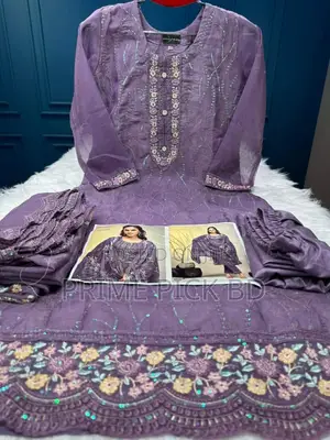 Pakistani White Gold Jorjet Three Peace