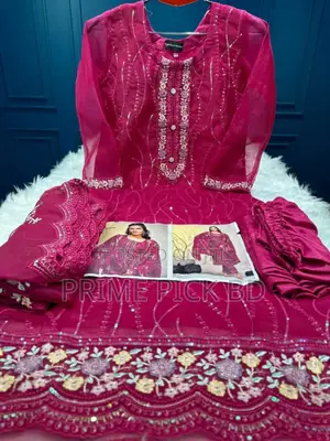 Pakistani White Gold Jorjet Three Peace