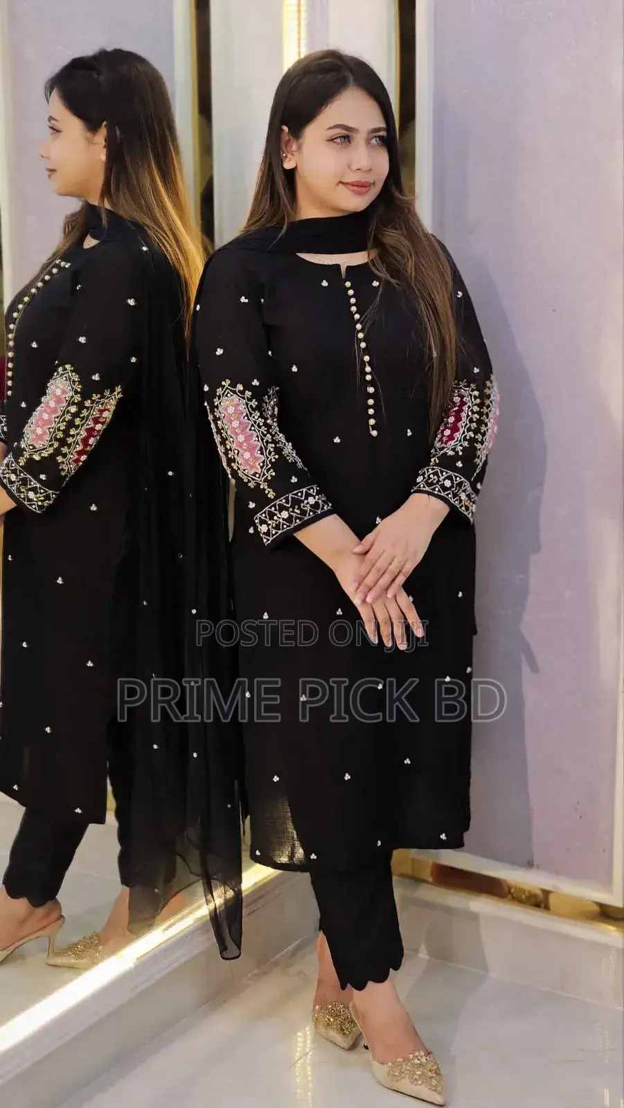 Embroidery Three Piece