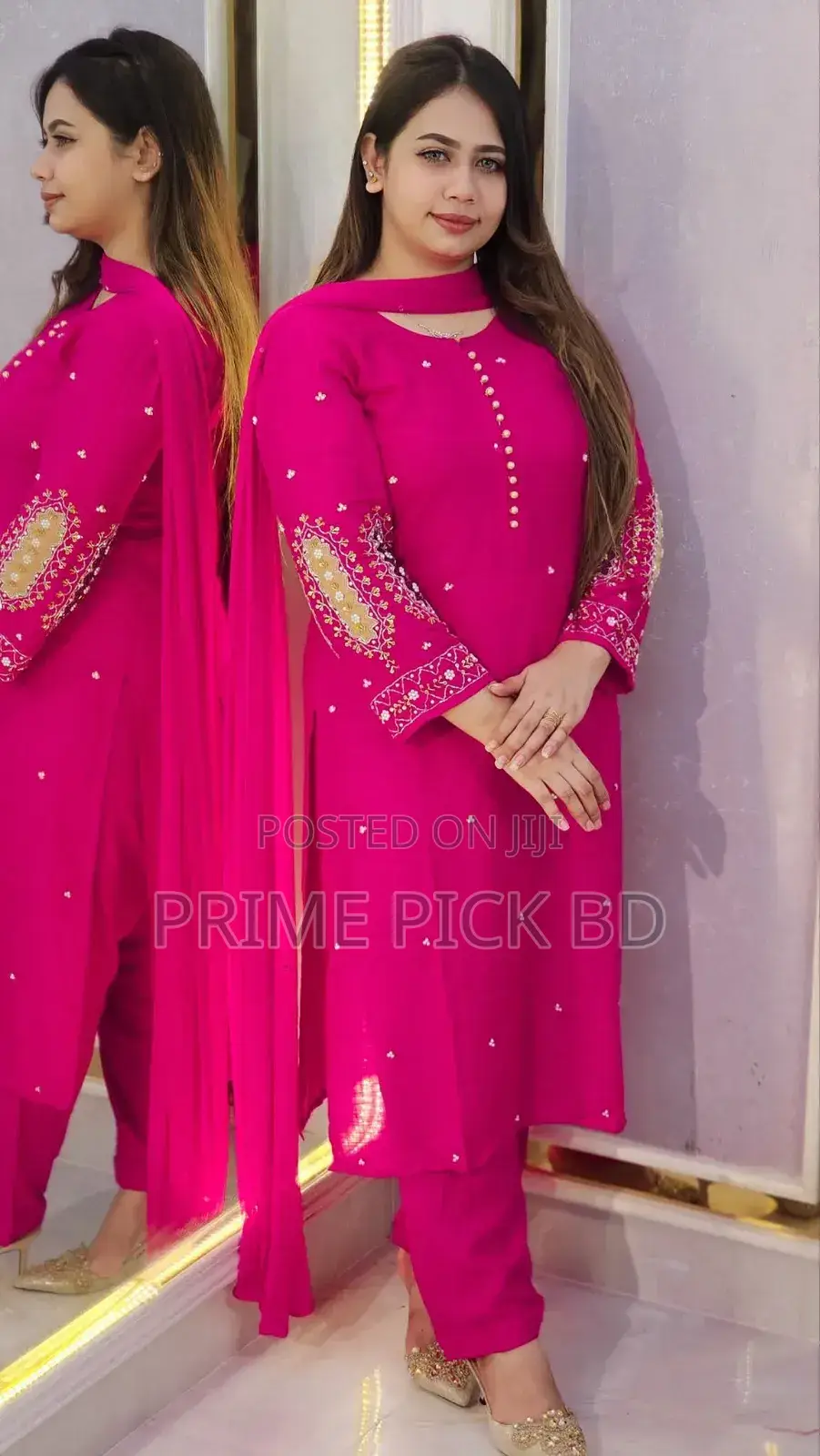 Embroidery Three Piece