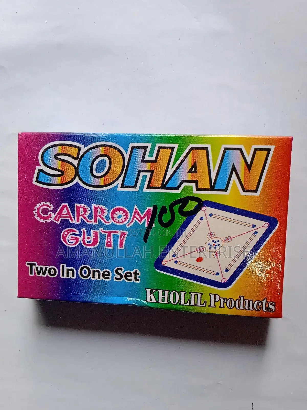 Carrom Guti Set With a Striker.