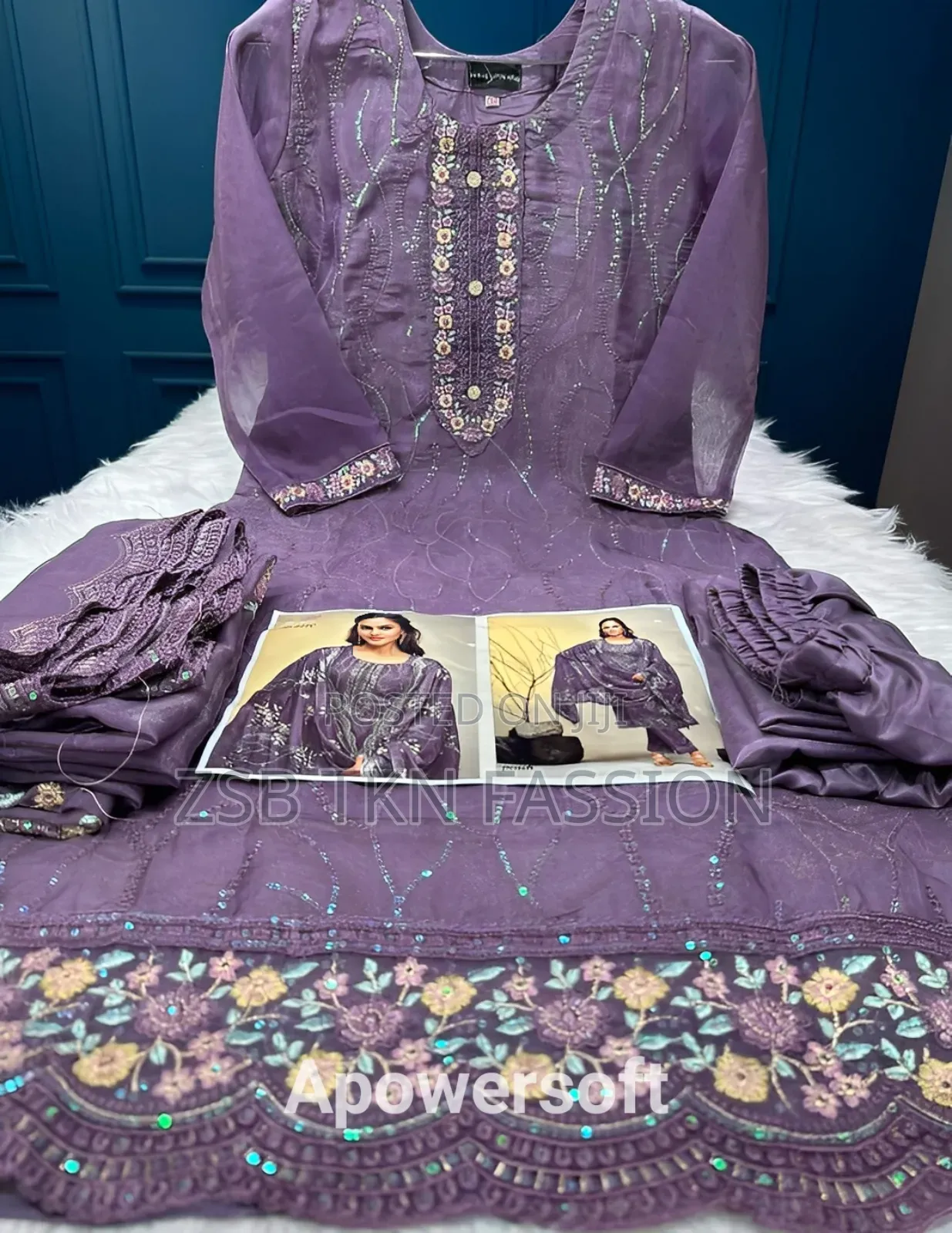 Pakistani White Gold Jorjet Three Peace FCHF JFDVJ GJHC