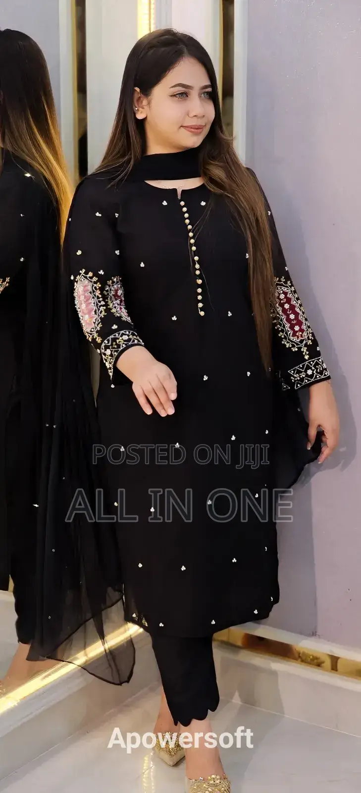 Embroidery Three Piece Ufgg Usgu Dbif FFJDG