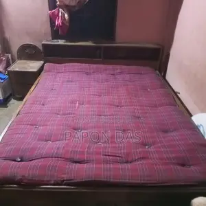 Photo - জাজিম সহ Double Bed With Side Box( রোড রেন্টি কাঠের)