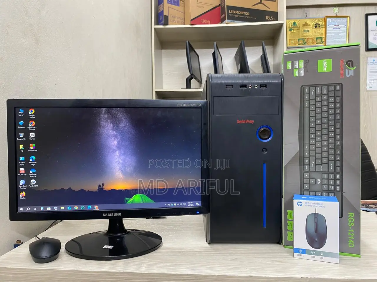 Desktop Computer 8GB Intel Core I3 HDD 500GB