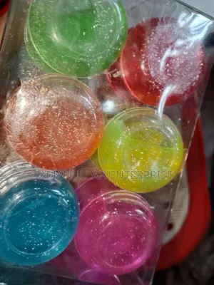 Photo - Packs of Colorful Crystal Mud Slime, Also Known as Crystal Clay.