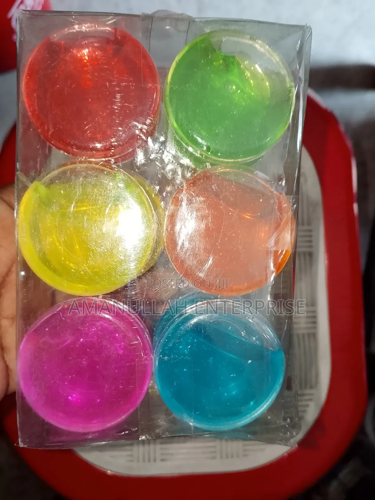 Packs of Colorful Crystal Mud Slime, Also Known as Crystal Clay.
