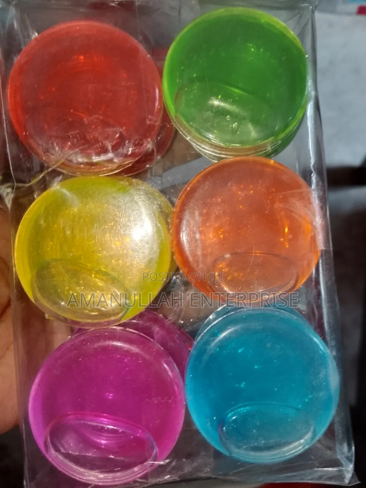 Packs of Colorful Crystal Mud Slime, Also Known as Crystal Clay.