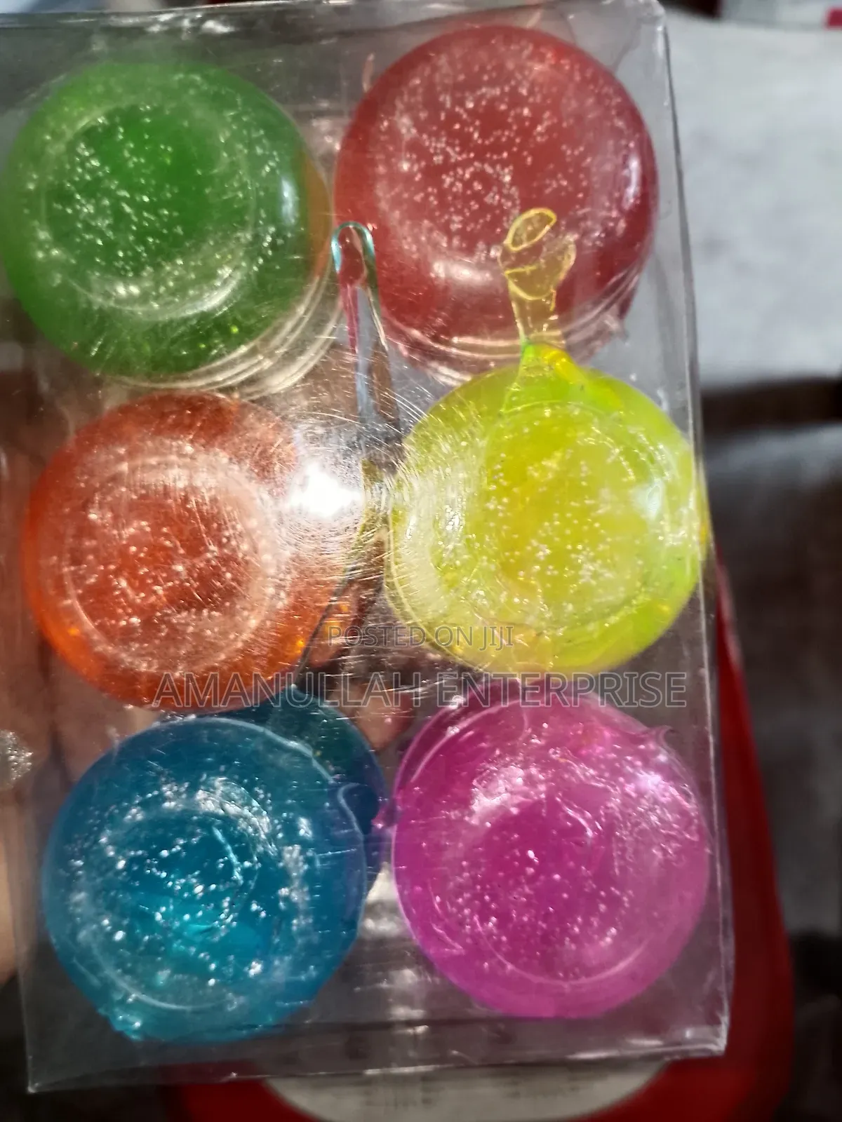 Packs of Colorful Crystal Mud Slime, Also Known as Crystal Clay.