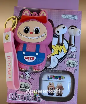 Photo - Labubu Wireless Earbuds With Cute Cartoon Stuffed Case Gt-22