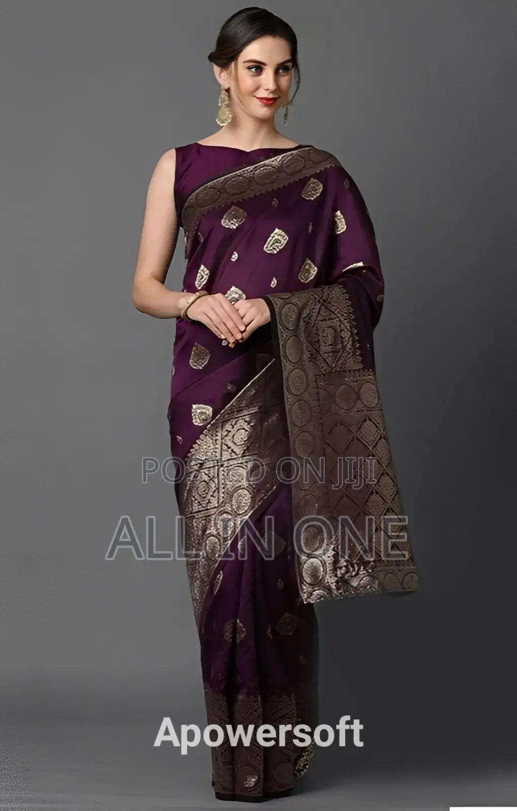 Screen Print Saree (with Blouse Piece) New Update Collection