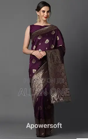 Screen Print Saree (with Blouse Piece) New Update Collection