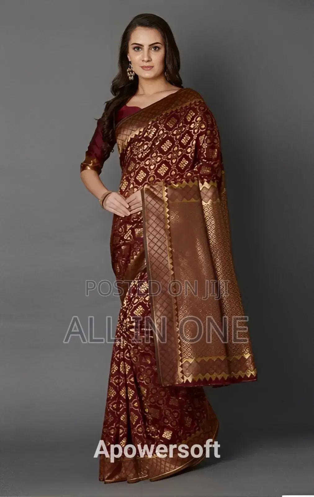 Screen Print Saree (with Blouse Piece) New Update Collection