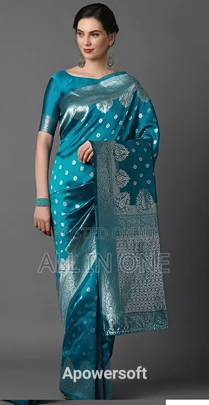 Screen Print Saree (with Blouse Piece) New Update Collection