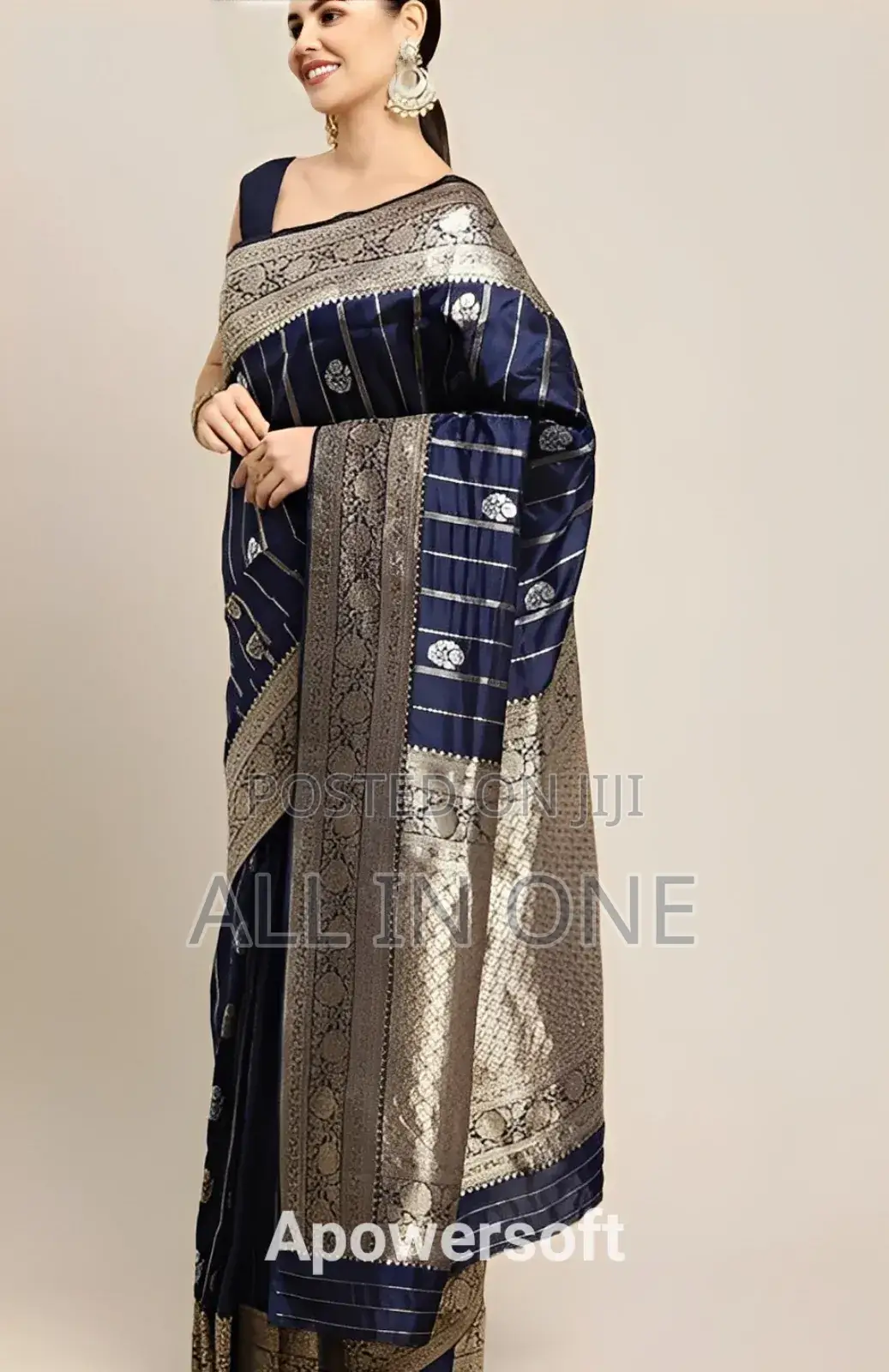 Screen Print Saree (with Blouse Piece) New Update Collection