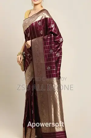 Screen Print Saree (with Blouse Piece) New Collection Stylish