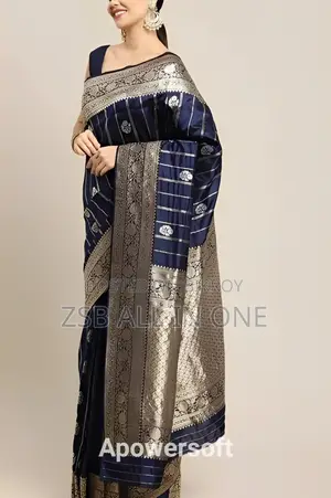Screen Print Saree (with Blouse Piece) New Collection Stylish