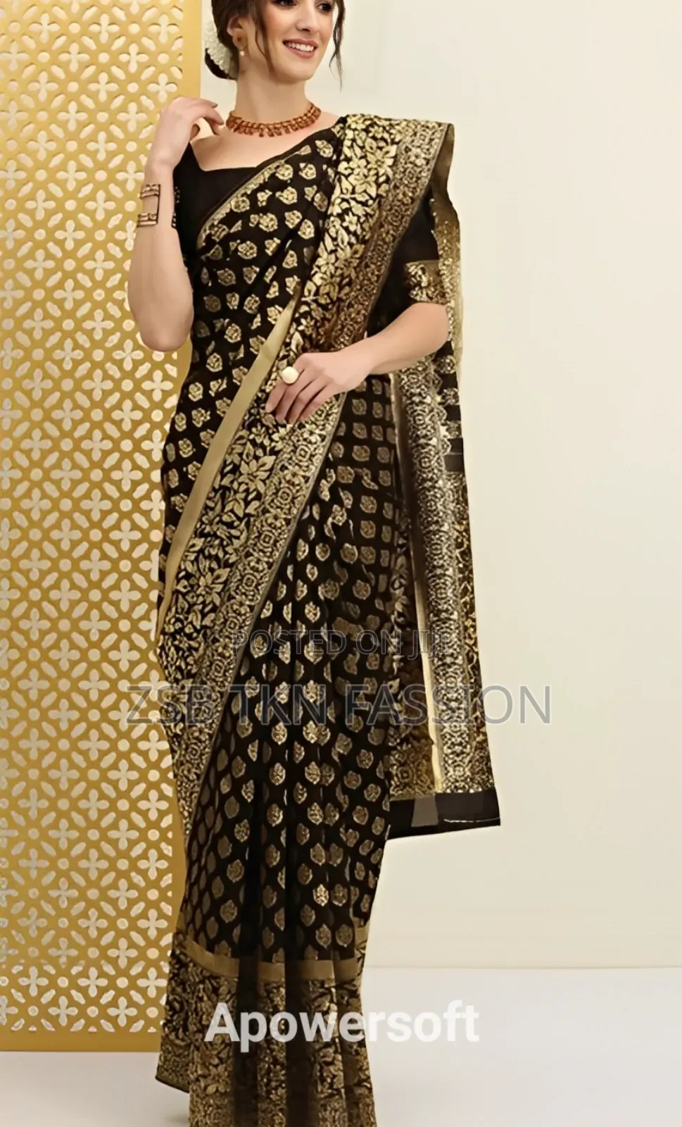 স্ক্রিন প্রিন্ট শাড়ী (ব্লাউজ পিস সহ) New Collection Stylish