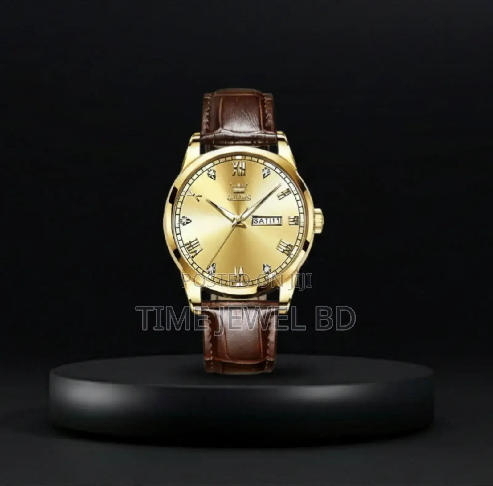 Olevs 6896 Golden Edition – Luxury Quartz Watch | 1 Year Warranty