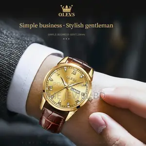 Olevs 6896 Golden Edition – Luxury Quartz Watch | 1 Year Warranty