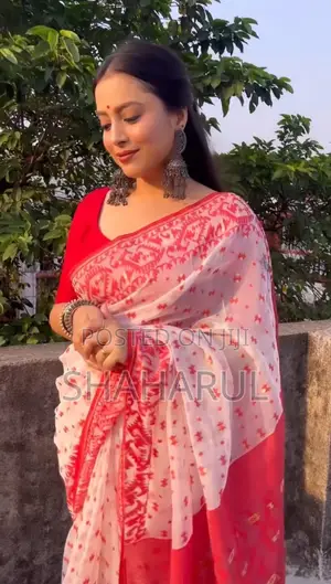 Photo - Skin Print Reshom Silk Sharee 22752