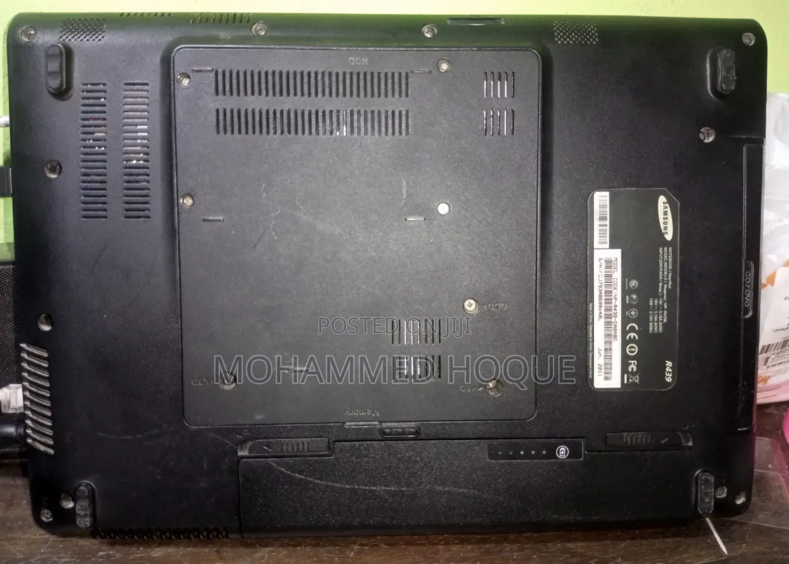 Laptop Samsung R40 6GB Intel Core I3 HDD 500GB