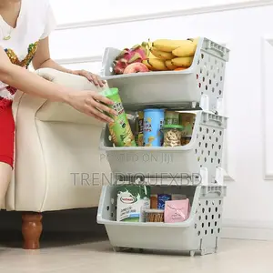 Photo - Multipurpose Storage Rack – Stackable Heart Design Organizer