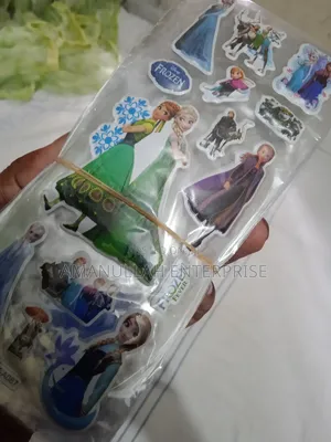 Puffy 3d Stickers, Primarily Featuring Popular Cartoon