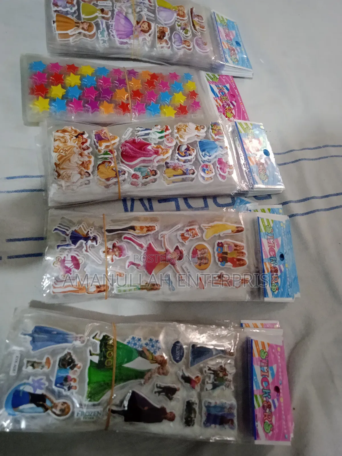 Puffy 3d Stickers, Primarily Featuring Popular Cartoon