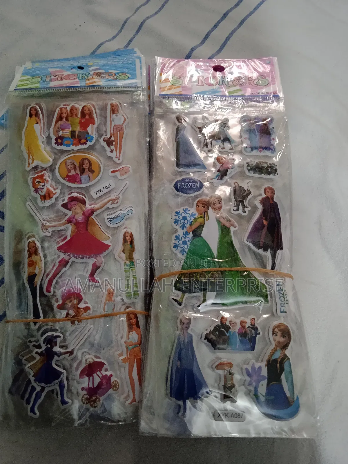 Puffy 3d Stickers, Primarily Featuring Popular Cartoon
