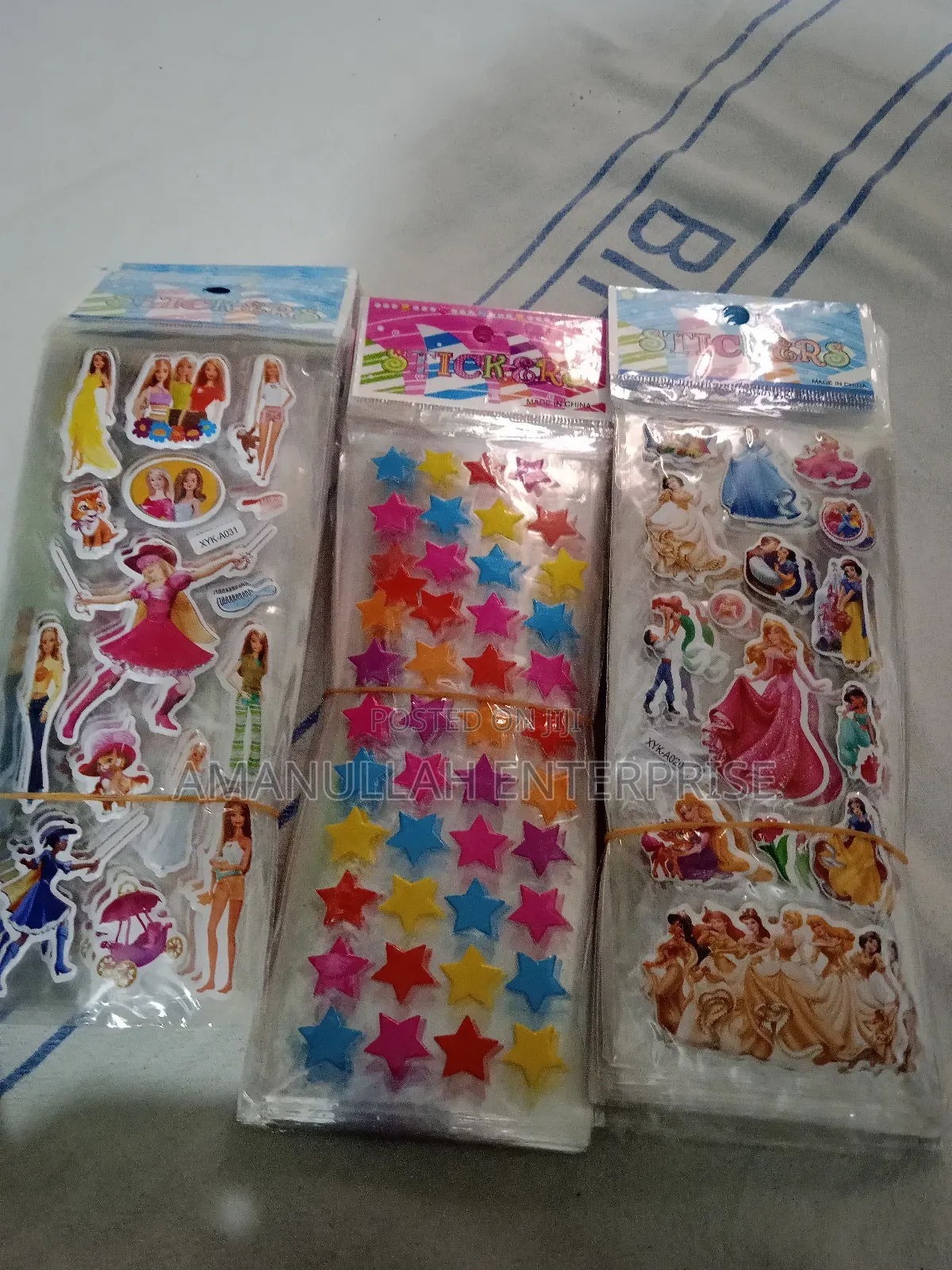 Puffy 3d Stickers, Primarily Featuring Popular Cartoon