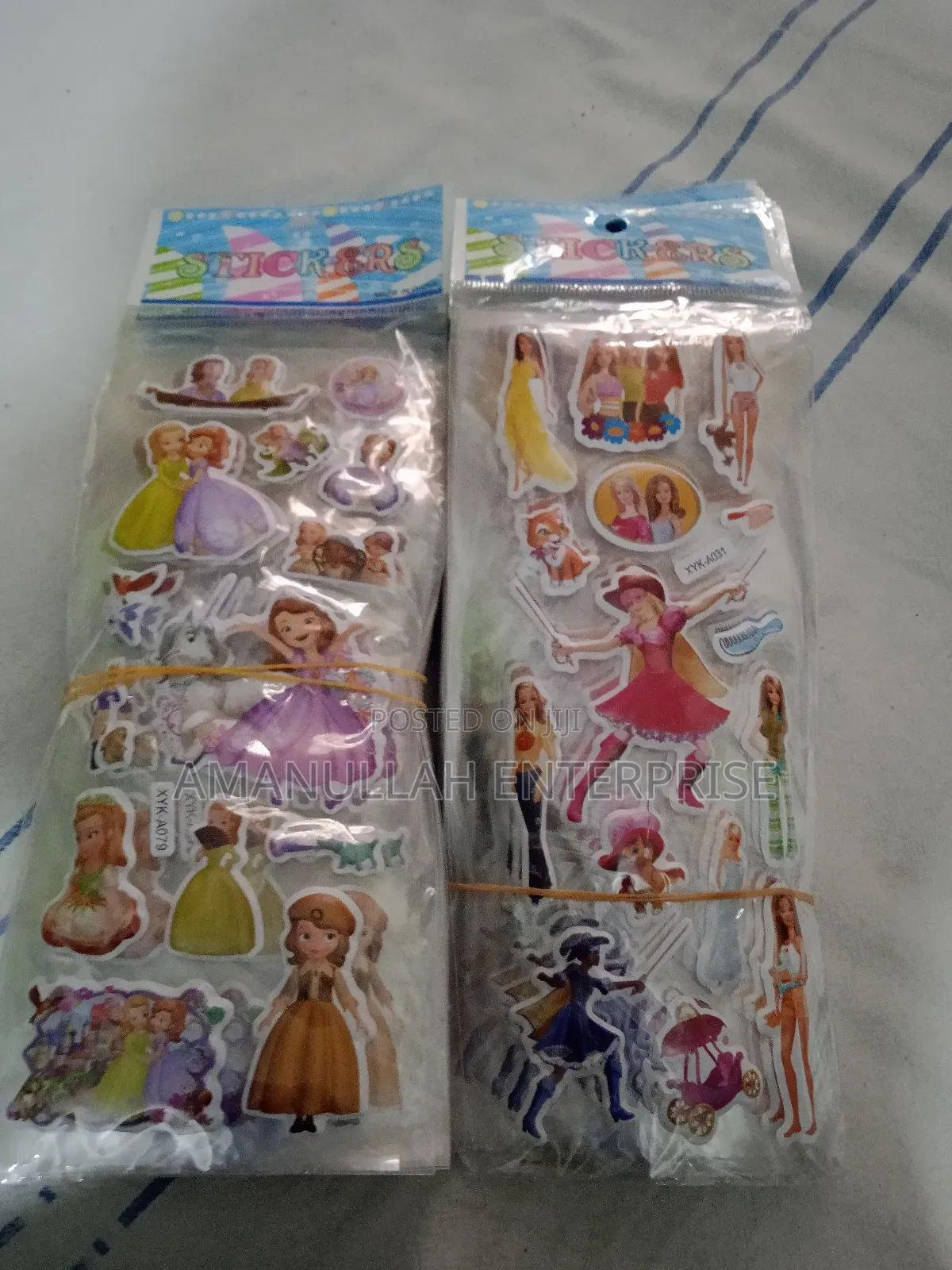 Puffy 3d Stickers, Primarily Featuring Popular Cartoon