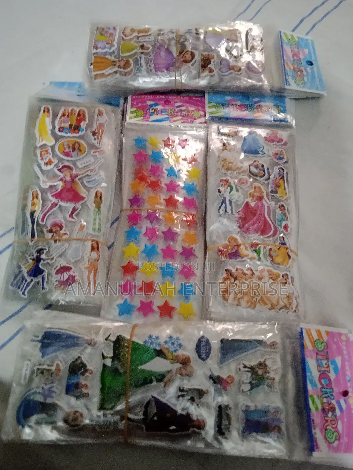 Puffy 3d Stickers, Primarily Featuring Popular Cartoon