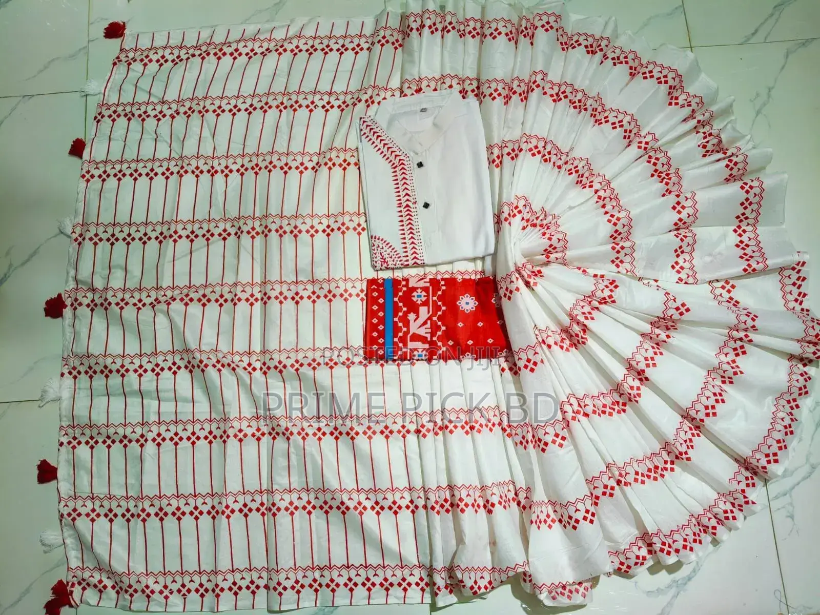 Sharee Panjabi Couple With Blouse Piece