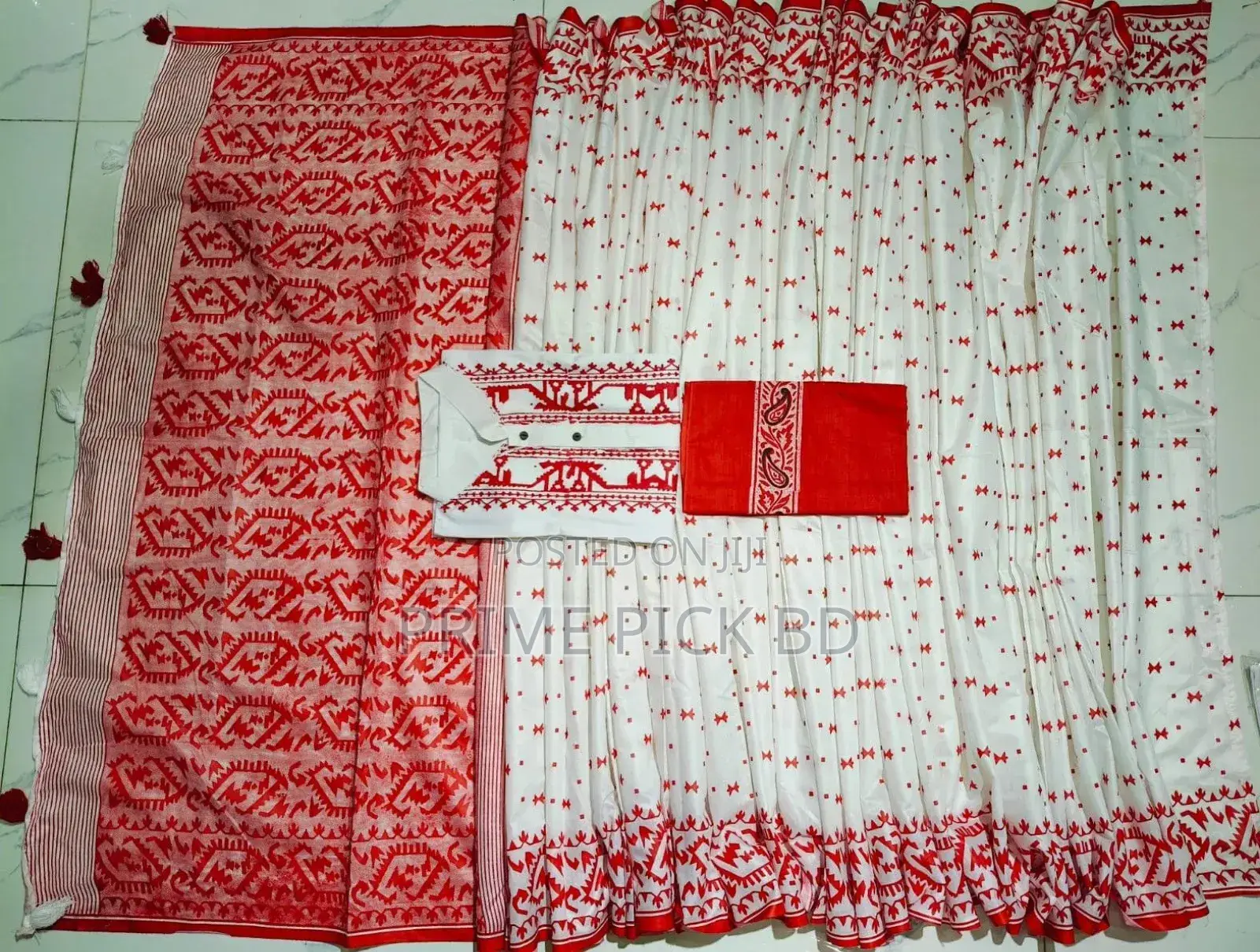 Sharee Panjabi Couple With Blouse Piece