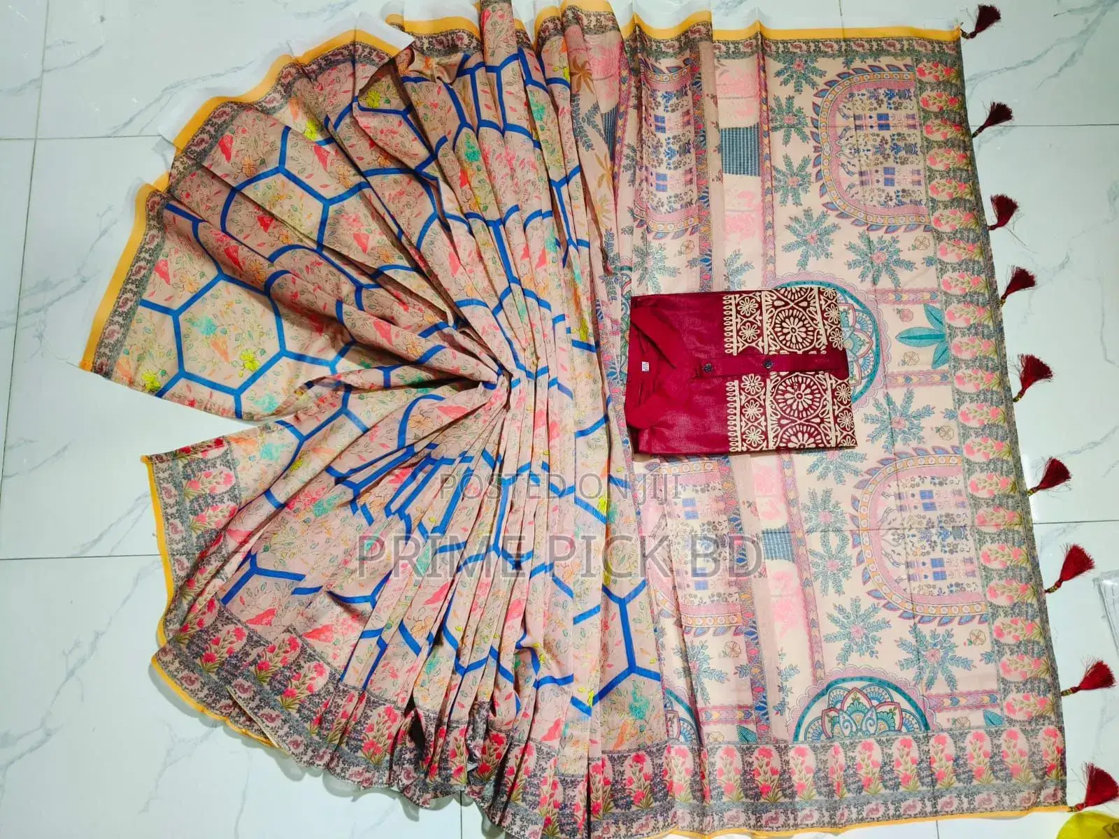 Sharee Panjabi Couple With Blouse Piece