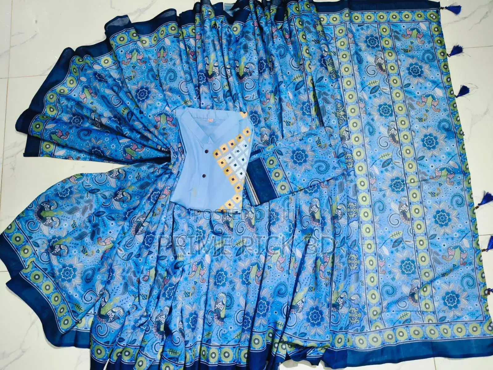 Sharee Panjabi Couple With Blouse Piece