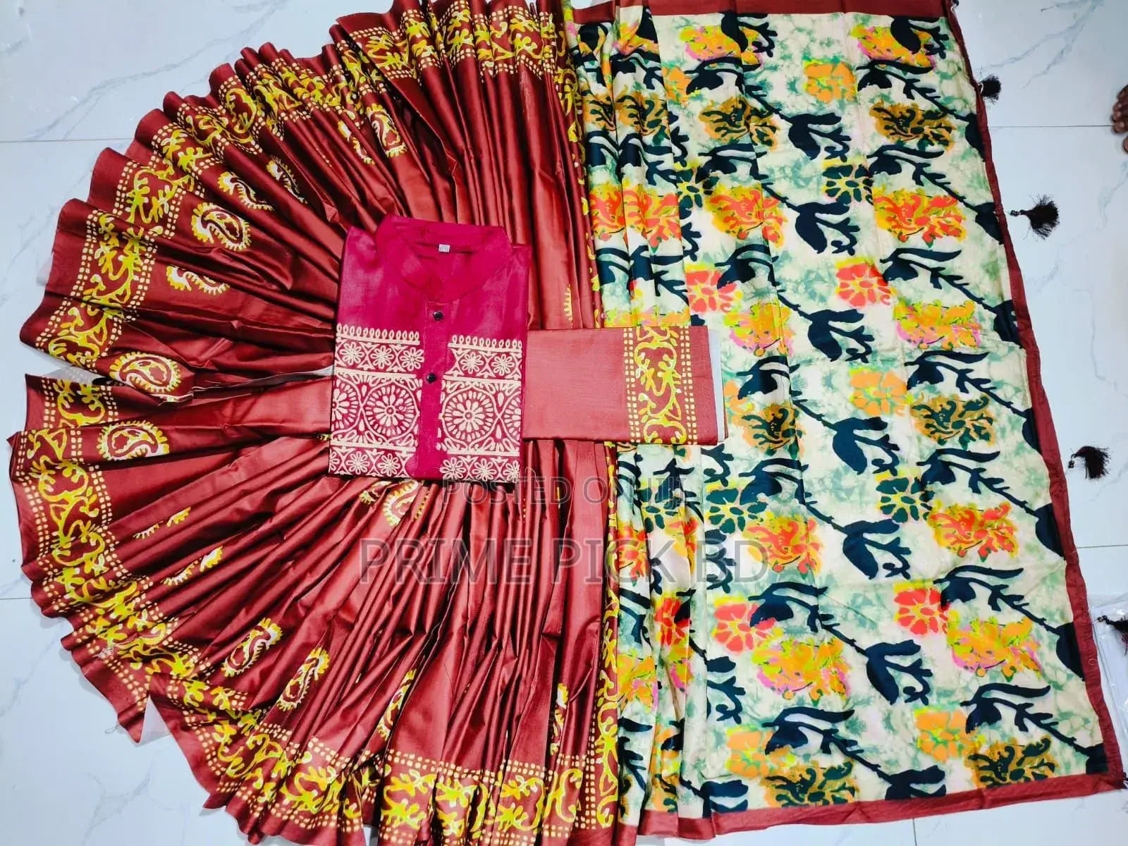 Sharee Panjabi Couple With Blouse Piece