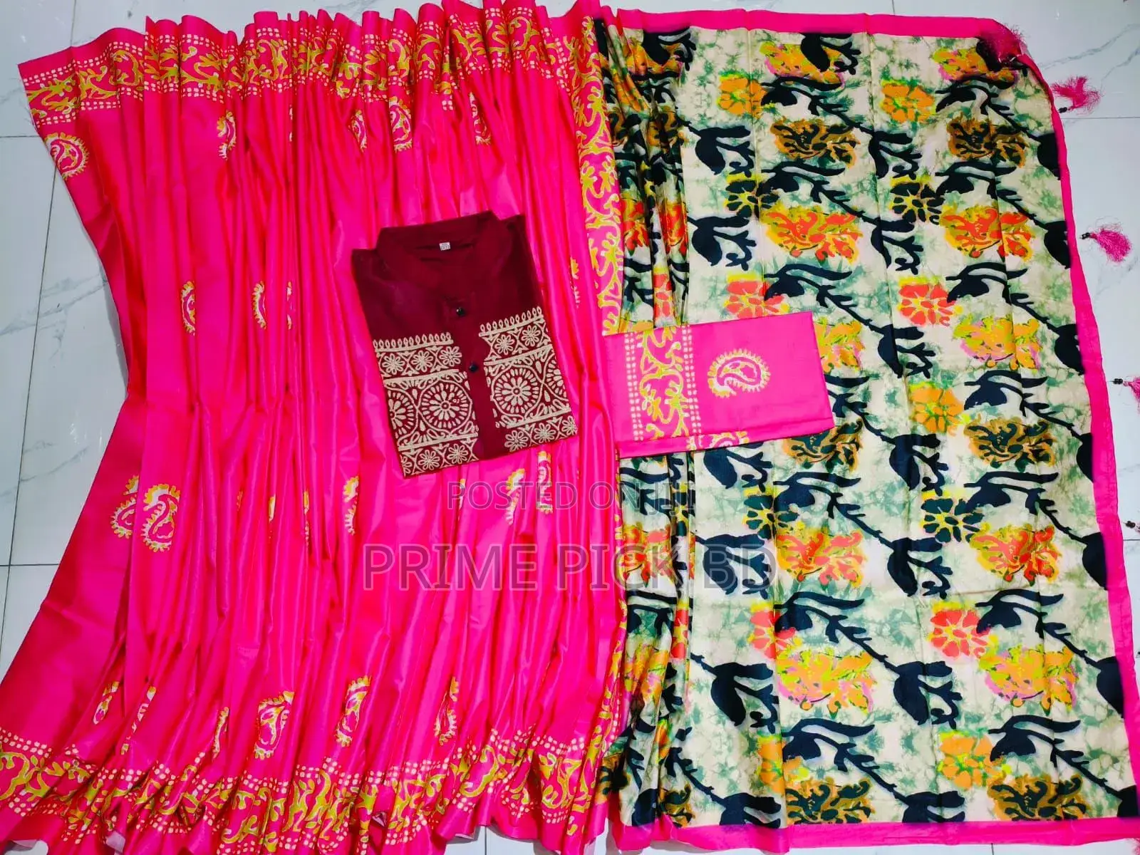 Sharee Panjabi Couple With Blouse Piece