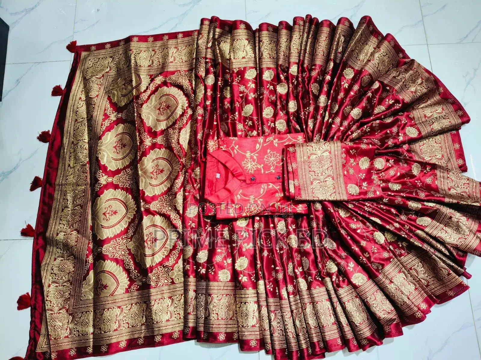 Shari With Panjabi Couple Set