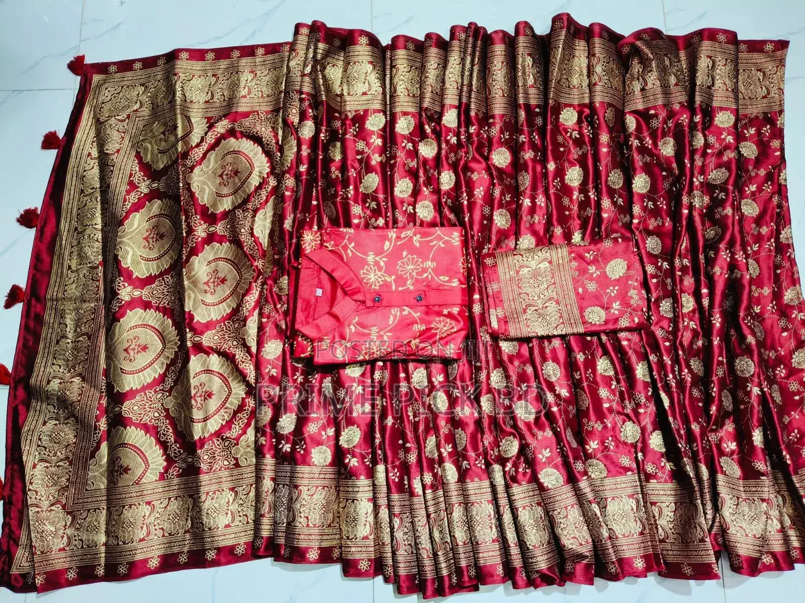 Shari With Panjabi Couple Set