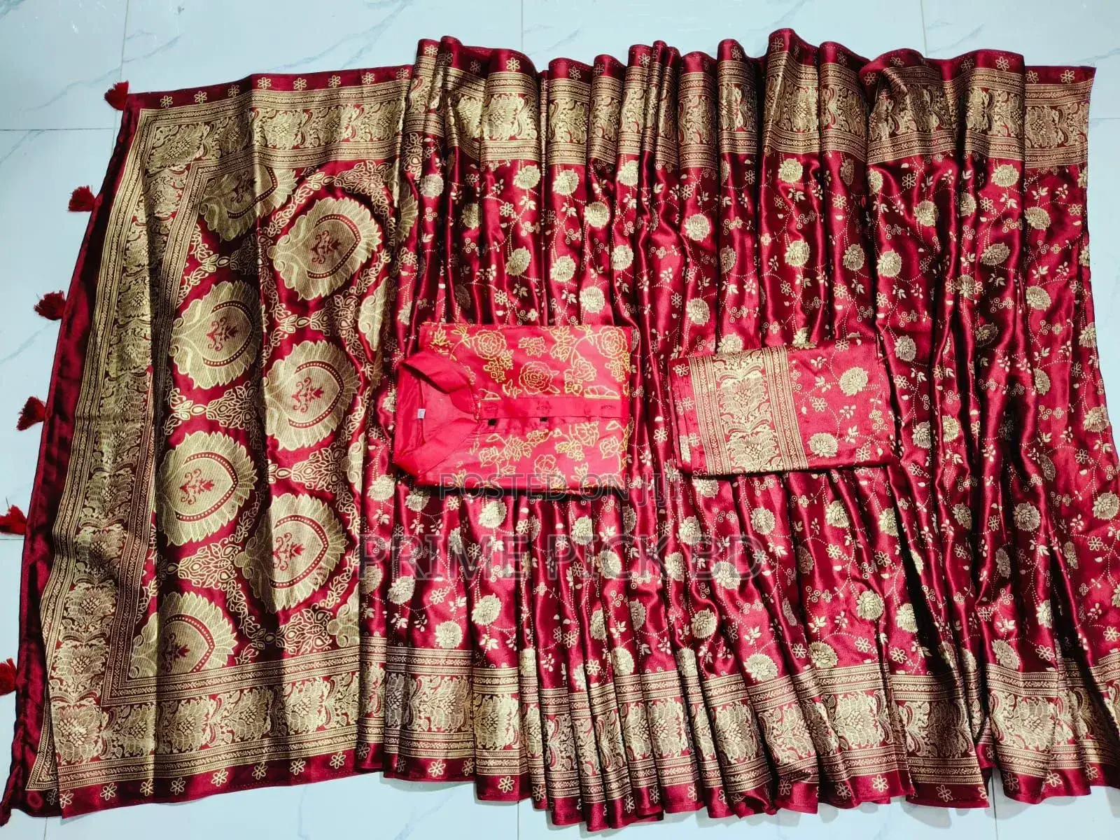 Shari With Panjabi Couple Set