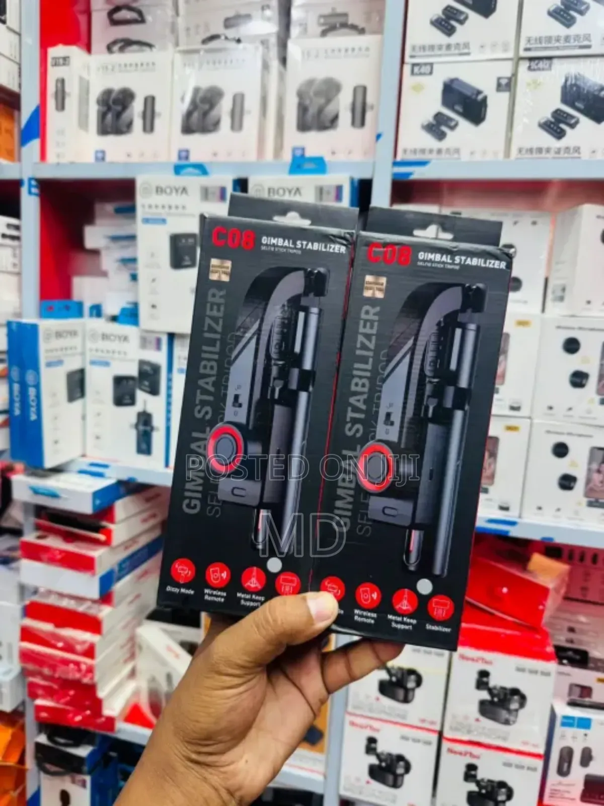 C08 Gimbal Stabilizer – Selfie Stick + Tripod + Stabilizer একসাথে!